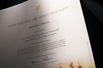 Certificate top and centre detail Certificate top and centre detail