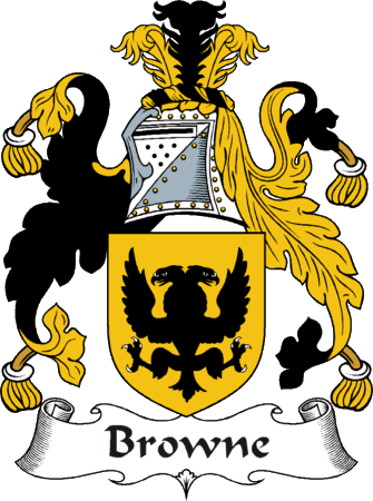 browne family crest clan arms coat tallon ireland surname irish history tallant irishgathering genealogy ie viking norse famous english crests