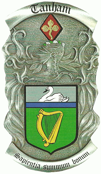 sexton family crest. Tanham Clan Coat of Arms